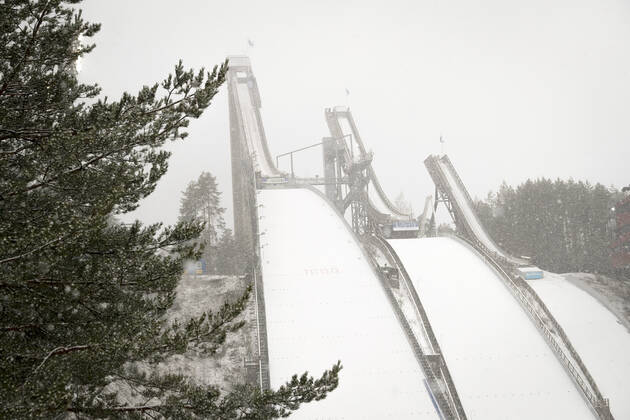 Ski jumping, Skispringen, Ski, nordisch arena the Lahti Ski Games FIS WC Ski Jumping Men HS 130 at the Lahti Ski games 1. March 2020 in Lahti, Finland. (Tomi Hänninen Newspix24) Copyright: xTomixHänninenx np24th0157281170
