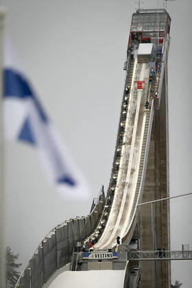 Ski jumping, Skispringen, Ski, nordisch hill the Lahti Ski Games FIS WC Ski Jumping Men HS 130 at the Lahti Ski games 1. March 2020 in Lahti, Finland. (Tomi Hänninen Newspix24) Copyright: xTomixHänninenx np24th0104351178