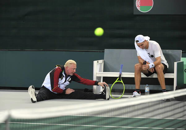 Davis Cup Qualifiers 2020 Germany Belarus German Team Boris Becker , Germany