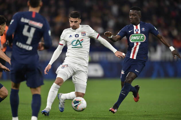 Houssem Aouar (lyon) FOOTBALL : Olympique Lyonnais vs Paris Saint Germain - Coupe de France - 1 2 finale - 04 03 2020 FredericChambert Panoramic 
