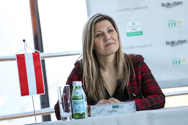 TENNIS - Davis Cup, AUT vs URU GRAZ,AUSTRIA,05.MAR.20 - TENNIS - ITF Davis Cup, Austria vs Uruguay, preview, draw. Image shows president, Christina Toth (OETV). GEPAxpictures xMaticxKlansek