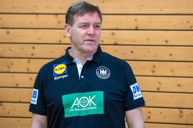 First training of the DHB national team with new national coach Alfred Gislason DHB course in preparation for the international match against the Netherlands in the Ballhaus Arena Aschaffenburg Copyright xVIADATAx xHolgerxJohnx Aschersleben Sachsen Anhalt Germany