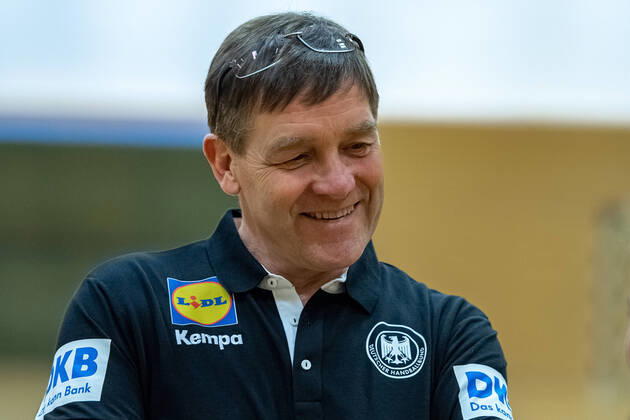 First training of the DHB national team with new national coach Alfred Gislason DHB course in preparation for the international match against the Netherlands in the Ballhaus Arena Aschaffenburg Copyright xVIADATAx xHolgerxJohnx Aschersleben Sachsen Anhalt Germany