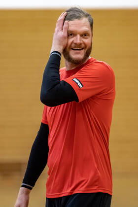 Johannes Bitter during training DHB course in preparation for the international match against the Netherlands in the Ballhaus Arena Aschaffenburg Copyright xVIADATAx xHolgerxJohnx Aschersleben Sachsen Anhalt Germany