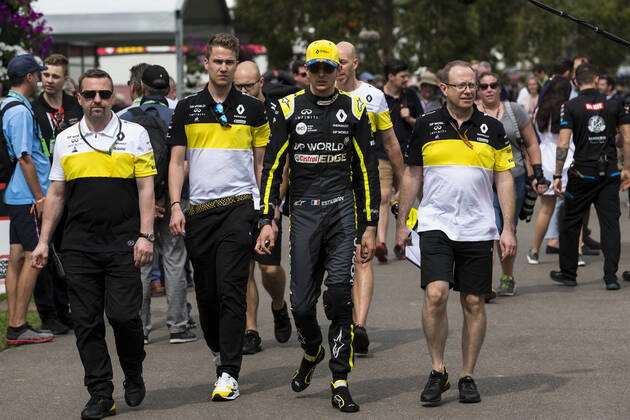 12th March 2020; Melbourne Grand Prix Circuit, Melbourne, Victoria, Australia; Formula One, Australian Grand Prix, Practice Day; Renault driver Esteban Ocon  ActionPlus12217064 StephenxBlackberry