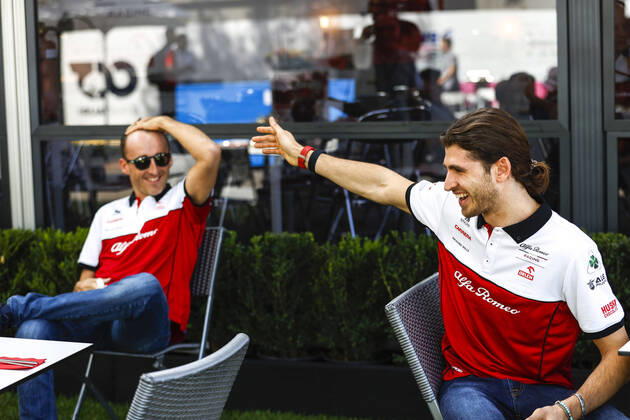 Motorsports: FIA Formula One World Championship, WM, Weltmeisterschaft 2020, Grand Prix of Australia, 88 Robert Kubica (POL, Alfa Romeo Racing), 99 Antonio Giovinazzi (ITA, Alfa Romeo Racing), Melbourne Australia