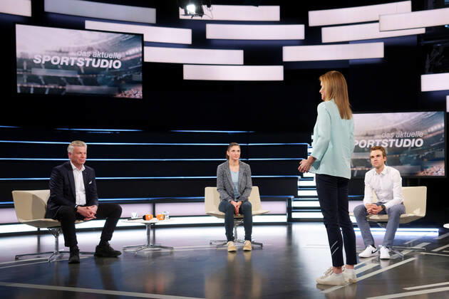 Bilder des Jahres 2020, Sport 03 März Sport Bilder des Tages JUERGEN KESSING, NADINE APETZ, KATRIN MUELLER-HOHENSTEIN, MAXIMILIAN SCHACHTMANN DAS AKTUELLE SPORTSTUDIO ZDF MAINZ 