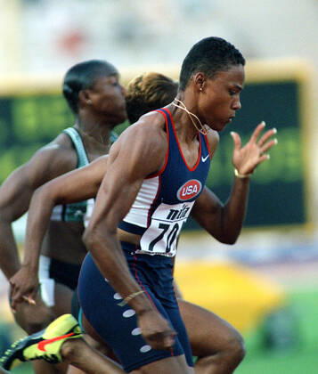 970802 Athletics, World Athletics Championships Gold medalist Marion Jones of USA during womens 100 m at The World Athletics Championships on August 2, 1997 in Athens, Greece BILDBYRAN,  Copyright: BILDBYRAN 970802014