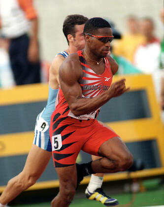 970802 Athletics, World Athletics Championships Ato Boldon of Trinidad Tobago during 100 m at The World Athletics Championships on August 2, 1997 in Athens, Greece BILDBYRAN,  Copyright: BILDBYRAN 970802023