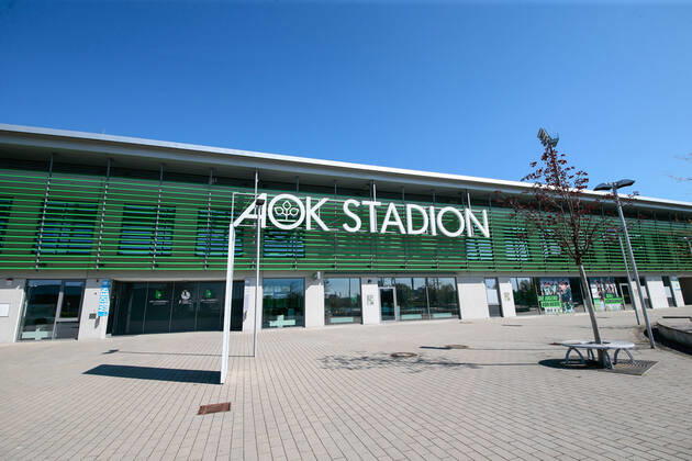 22 04 2020, xtgx, Consequences of the Corona Virus in Wolfsburg, AOK Stadium of VfL Wolfsburg Both the Regionalliga Nord, in which VfLs U23 team plays, and the Flyeralarm Frauen Bundesliga are currently taking a break from Wolfsburg