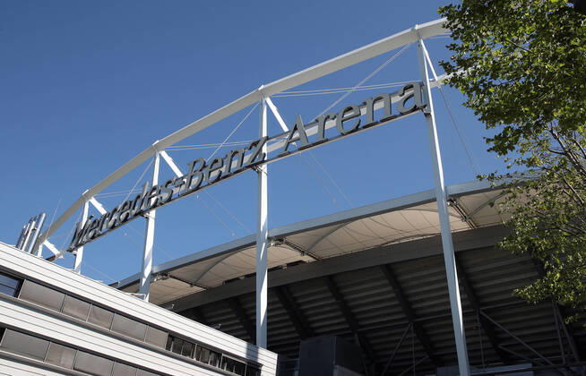 VfB Stuttgart Germany, Stuttgart, 23 04 2020, football, 2 Bundesliga, season 2019 2020, VfB Stuttgart Mercedes Benz Arena