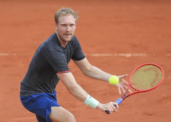 Matthias Bachinger GER Tannenhof Resort German Men s Series, DTB German Pro Series, TC Grosshesselohe, Munich Tannenhof Resort German Men s Series TC Grosshesselohe Grosshesselohe Muenchen Bayern Germany 11 June 2020 Copyright: xJuergenxHasenkopfx