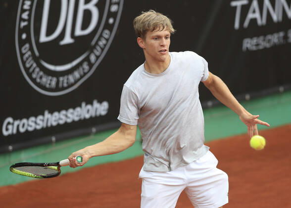 Milan Welte GER , Tannenhof Resort German Men s Series, DTB German Pro Series, TC Grosshesselohe, Munich Tannenhof Resort German Men s Series TC Grosshesselohe Grosshesselohe Muenchen Bayern Germany 11 June 2020 Copyright: xJuergenxHasenkopfx