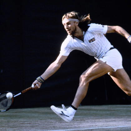 BORG Bjoern SWE wins 5 times in Wimbledon Mens Final 1980 Bjoern Borg John McEnroe All England Tennis Championships in Wimbledon 1980 July 05, 1980 in Wimbledon