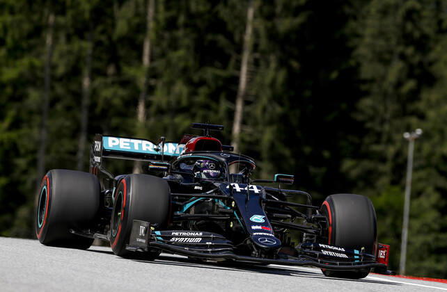 Motorsports: FIA Formula One World Championship, WM, Weltmeisterschaft 2020, Grand Prix of Austria, 44 Lewis Hamilton (GBR, Mercedes-AMG Petronas Formula One Team), Spielberg Austria