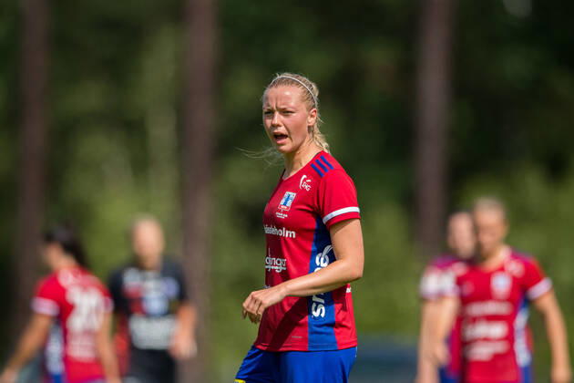200705 Vittsjös Kajsa Lind under fotbollsmatchen i Damallsvenskan mellan Vittsjö och Linköping den 5 juli 2020 i Vittsjö. Copyright: PETTERxARVIDSON BB200705PA065