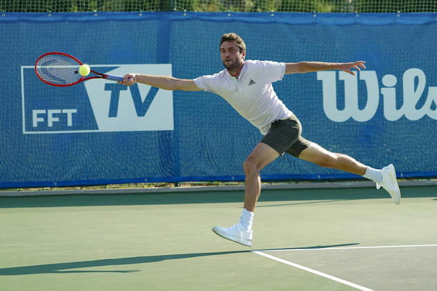 Gilles Simon Tennis : Tournoi Challenge Elite FFT - Nice - 07 07 2020 NorbertScanella PanoramiC 