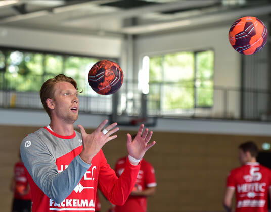 09 07 2020 Handball season 2020 2021 Training start HC Erlangen HCE OGo Simon Jeppsson 42, HC Erlangen HCE