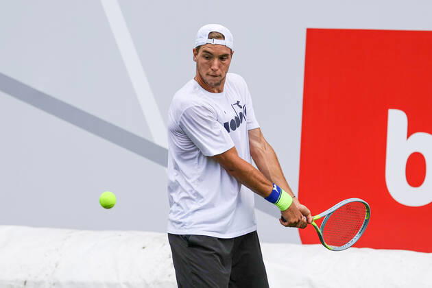 Jan Lennard Struff GER , bett1ACES, Berlin, LTTC Red White Steffi Graf Stadium, 11 07 2020,