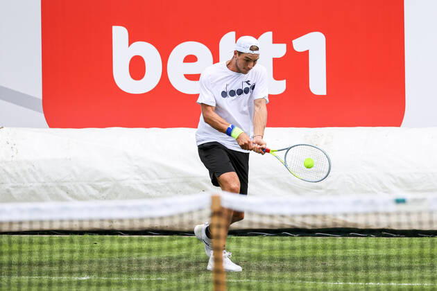 Jan Lennard Struff GER , bett1ACES, Berlin, LTTC Red White Steffi Graf Stadium, 11 07 2020,