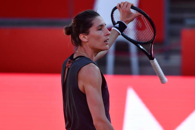 Andrea Petkovic GER disappoints Petra Kvitova vs Andrea Petkovic GER Bett1ACES tennis tournament tennis tournament, tennis tournament, ladies and gentlemen on LTTC Tot Weiss facility at Steffi Graf Stadium Berlin, 13 7 2020