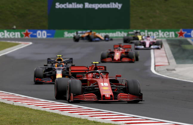 Motorsports: FIA Formula One World Championship, WM, Weltmeisterschaft 2020, Grand Prix of Hungary, 16 Charles Leclerc (MCO, Scuderia Ferrari Mission Winnow), Budapest Hungary