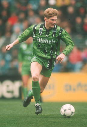 Stefan Effenberg Borussia Mönchengladbach Aktion 25 03 1995 Only for journalistic purposes Only for editorial use HM