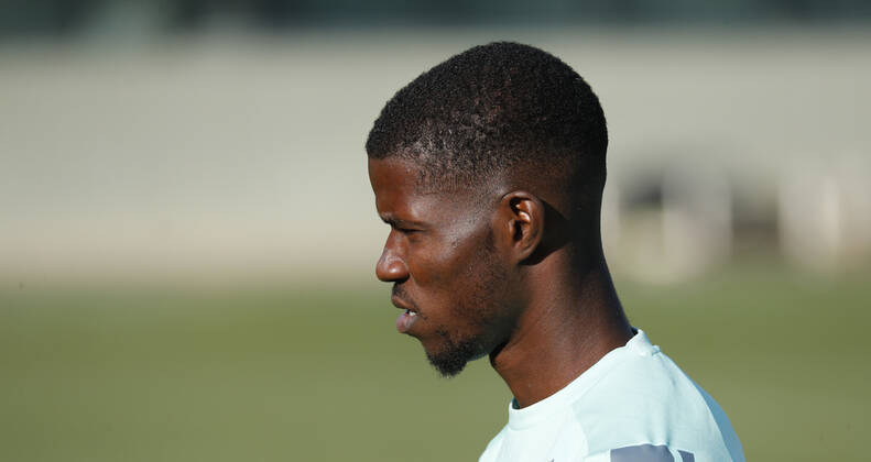 Entrenamiento del Betis. En la imagen, Paul. Betis training session. In this picture, Paul.