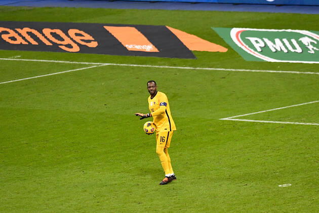 16 STEVE MANDANDA (FRA) FOOTBALL : France vs Finlande - Match Amical - 11 11 2020 FEP Panoramic