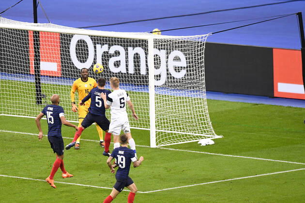 16 STEVE MANDANDA (FRA) FOOTBALL : France vs Finlande - Match Amical - 11 11 2020 FEP Panoramic