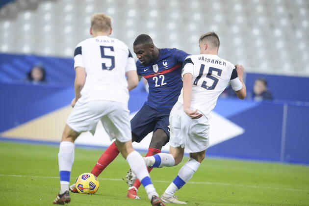 Marcus Thuram (France) FOOTBALL : France vs Finlande - Match Amical - stade de France - 11 11 2020 JBAutissier Panoramic 