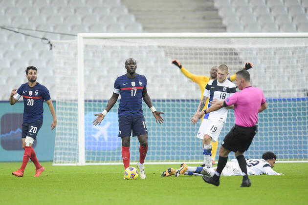Moussa Sissoko (France) FOOTBALL : France vs Finlande - Match Amical - stade de France - 11 11 2020 JBAutissier Panoramic 