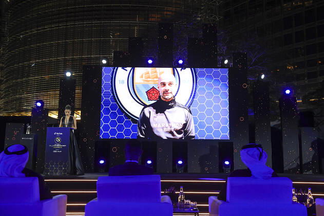 Fußball, Dubai Globe Soccer Award 2020 - Trainer des Jahrhunderts Pep Guardiola