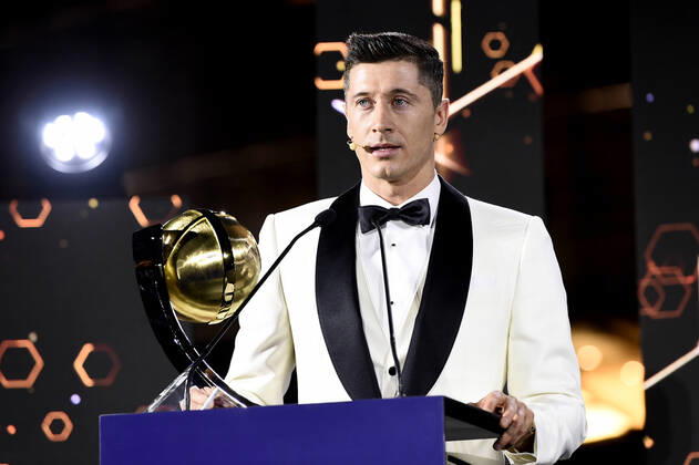Fußball, Dubai Globe Soccer Award 2020 - Bester Fußballer des Jahres Robert Lewandowski
