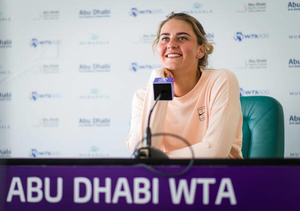 Tennis, WTA Tournament in Abu Dhabi, Press Talks