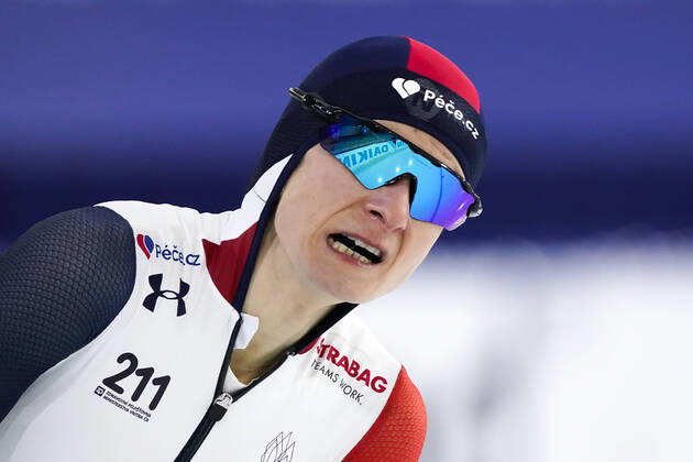 Martina Sablikova (CZE) finishes second on the ladies 3.000 meter during ISU World Championships on February, 11 2021 in Heerenveen Netherlands Noxthirdxpartyxsales  (153837502)
