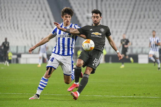 Football, EL, Real Sociedad San Sebastian - Manchester United