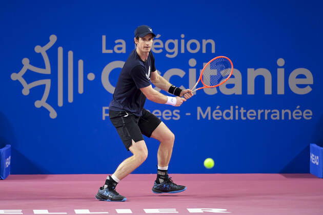Tennis, ATP Tournament in Montpellier, Training