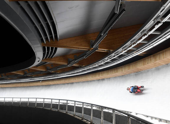 BEIJING 2022, Bob, Rennrodeln, Skeleton, Sportstätte Yanqing Zone National Sliding Centre