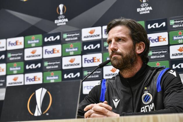 Football, EL, FC Brugge training and press conference