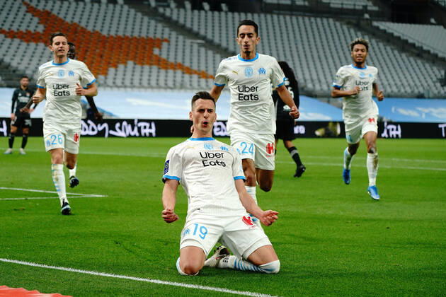 FOOTBALL : Olympique de Marseille vs Olympique Lyonnais - Ligue 1 Uber Eats - Marseille - 28 02 2021 NorbertScanella PanoramiC