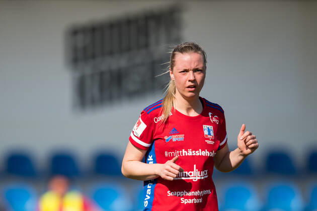 210418 Vittsjös Kajsa Lind during the football match in the Damallsvenskan between Vittsjö and Pitea on 18 April 2021 in Vittsjö, Copyright: PETTERxARVIDSON BB210418PA103