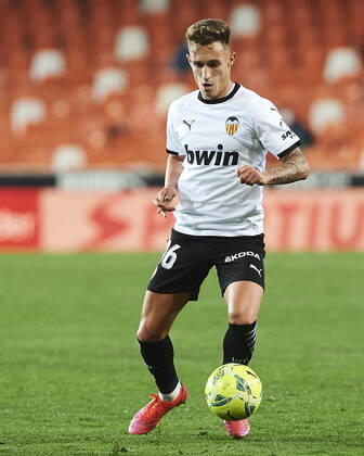 05 03 2021, Valencia, Spain, Mestalla, FC Valencia vs VC Villarreal La Liga, Alex Blanco FC Valencia in action photo EU Images Online in match use limited to 45 images 15 in extra time Valencia Mestalla Spain  eu-images-584