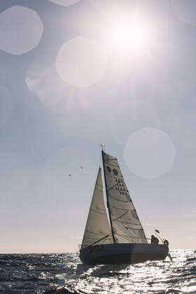 Italian Sailor Gianmarco Sardi in Imperia while training on his boat Antistene. Gianmarco, nick Mambo will attend the Mini Transat 2021, a solo transatlantic yacht race which starts in France and ends in the Caribbean. Copyright: xGabrielexFacciottixGabrielexFacciottix