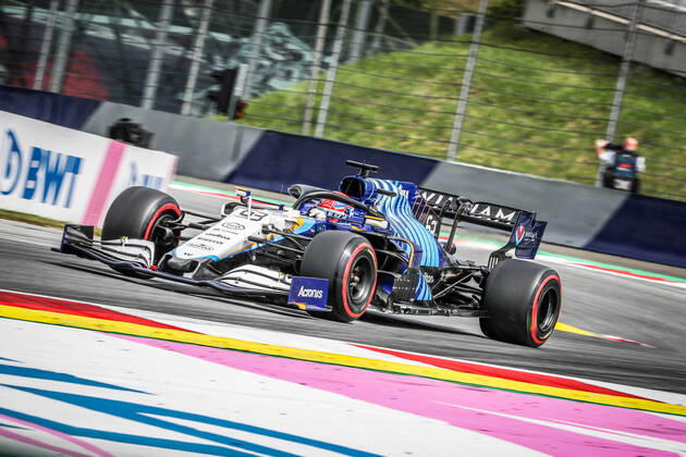 Formula 1 - GP of Styria 2021 SPIELBERG,AUSTRIA,25.JUN.21 - MOTORSPORTS, FORMULA 1 - Grand Prix of Styria, Red Bull Ring, free practice. Image shows George Russell (GBR Williams). GEPAxpictures xManfredxBinder
