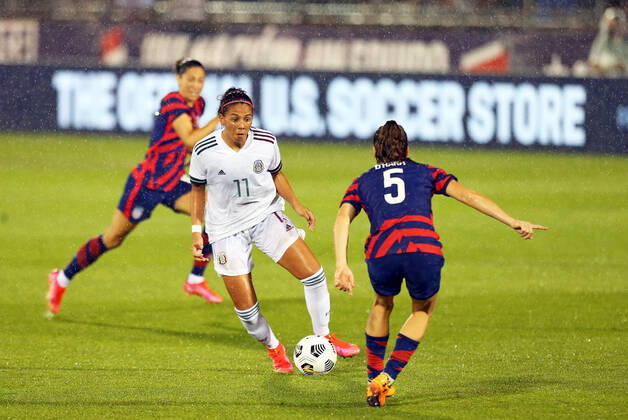 Football, Women, Friendly, Mexico - USA