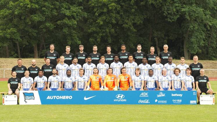 Fußball, Hertha BSC Porträttermin 2021 2022