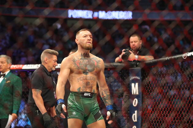 UFC 264, T-Mobile Arena, Las Vegas, Nevada, USA 10 7 2021 Dustin Poirier vs Conor McGregor Conor McGregor before the fight Conor McGregor before the fight 10 7 2021  Copyright: x INPHO TomxHoganx UFC264_517_Hoganphotos