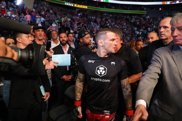 UFC 264, T-Mobile Arena, Las Vegas, Nevada, USA 10 7 2021 Dustin Poirier vs Conor McGregor Dustin Poirier after the fight Dustin Poirier after the fight 10 7 2021  Copyright: x INPHO TomxHoganx UFC264_535_Hoganphotos