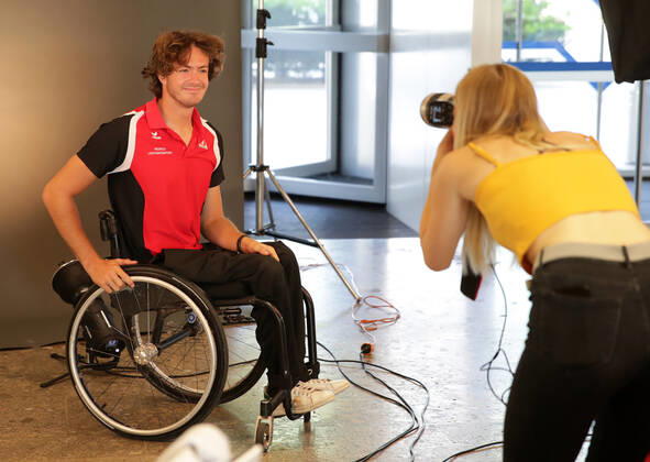 PARALYMPICS - OEPC, equipping Tokyo 2020 VIENNA,AUSTRIA,21.JUL.21 - PARALYMPICS - OEPC, equipping Paralympic Summer Games Tokyo 2020. Image shows Nicolas Langmann (AUT). GEPAxpictures xWalterxLuger